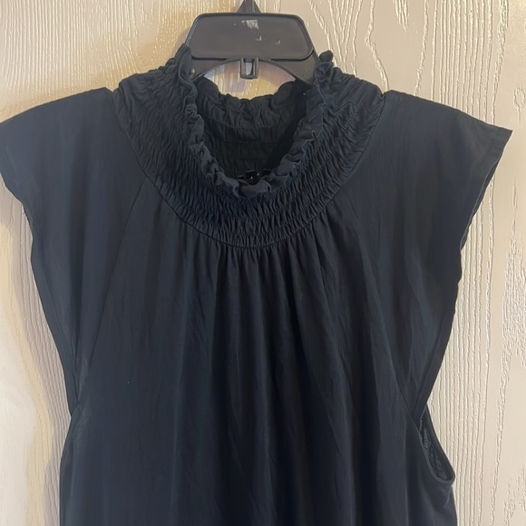 Theory Black Sleeveless Mini Dress. Size L - Picture 3 of 9